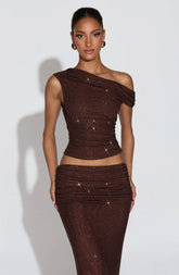 Aveda Top - Plum Brown