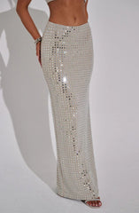 Dimity Maxi Skirt - Nude
