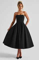 Edith Midi Dress - Black