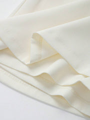 Zipper Waist Belted Midi Skort