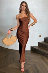 Rheanna Maxi Dress - Chocolate