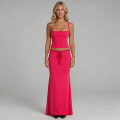 Demi Drawstring Maxi Set