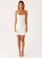 So Stylish Mini Dress - White