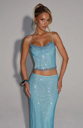 Nora Top - Aqua