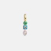 Jeweled Cluster Charm - Multi/Gold