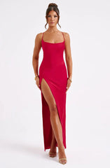 Misha Maxi Dress - Red