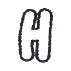 H - Bubble Letter