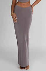 Fifi Maxi Skirt - Charcoal