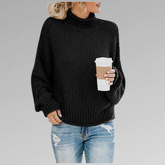 Women's Turtleneck Knit Sweater | Refined High-Neck Pullover
