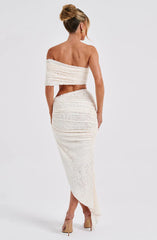 Zina Midi Skirt - Ivory