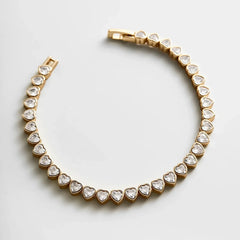 Kali Tennis Bracelet - Gold/Pavé