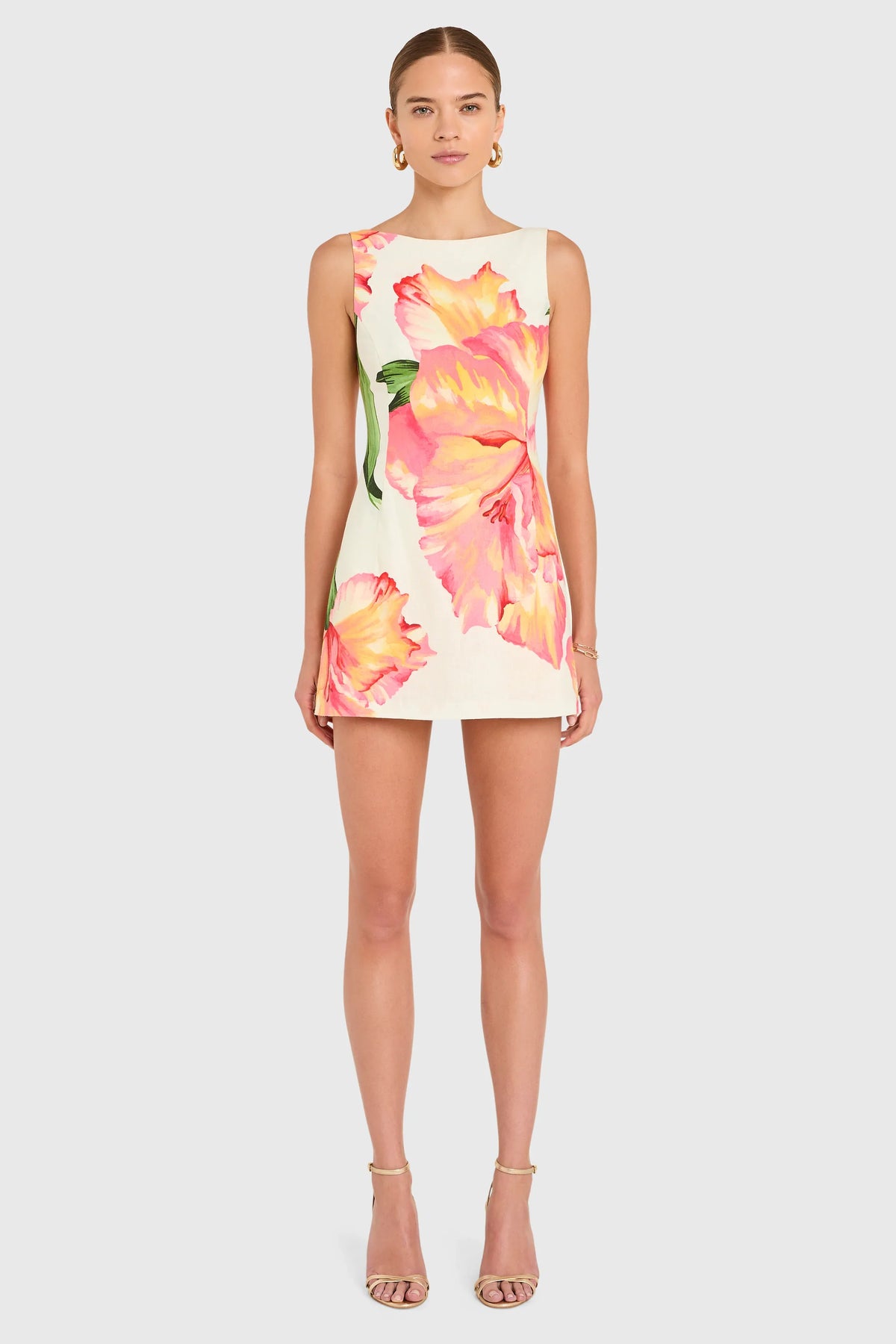 Francie Romper in Hibiscus