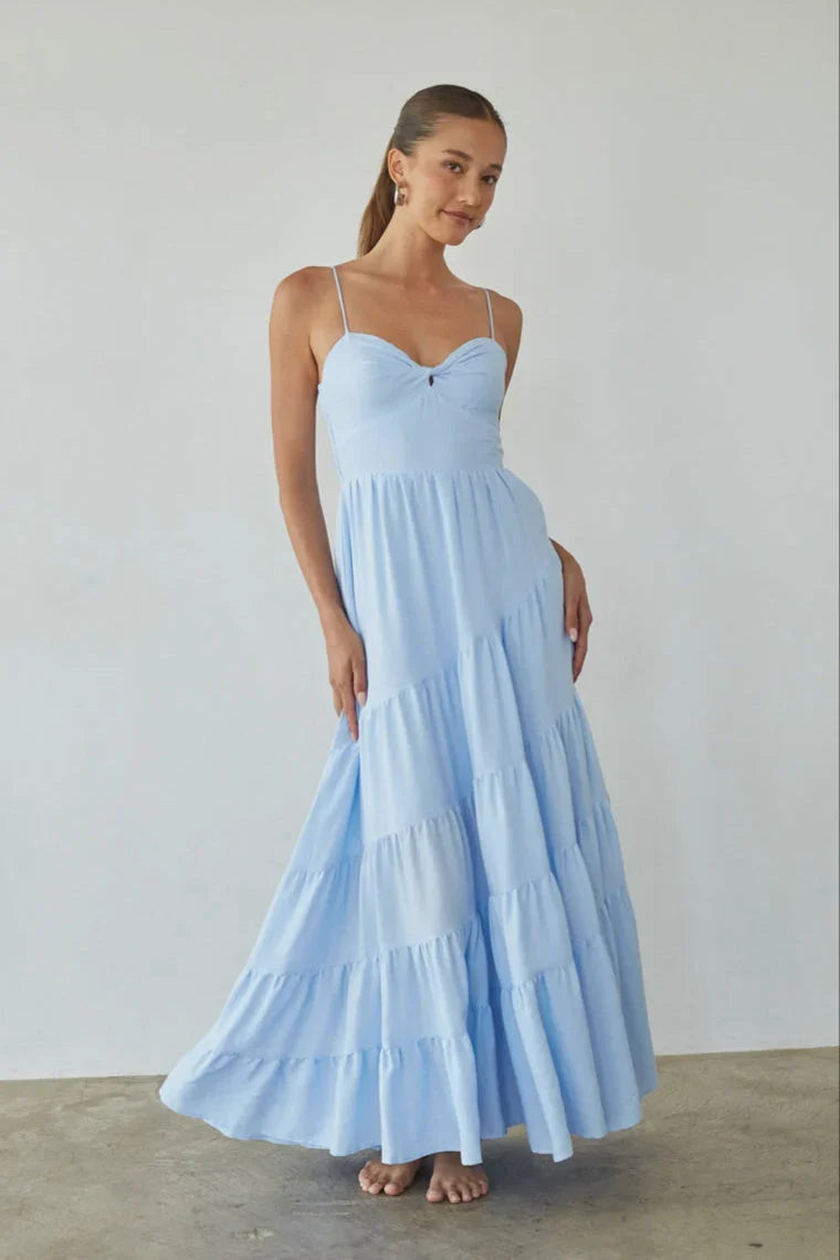 Donna Twist Front Maxi Dress