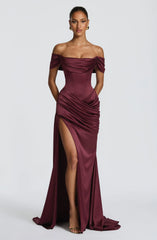Riona Gown - Cherry Lacquer