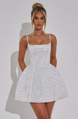 Angelique Mini Dress - Ivory