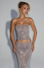 Serena Top - Silver