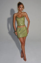 Nila Mini Skirt - Olive