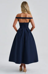 Lanetta Midi Dress - Navy