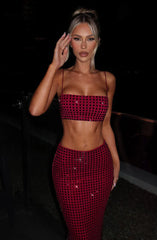 Dimity Top - Wine