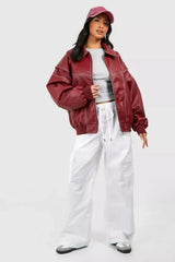 Violet Bomber Jacket