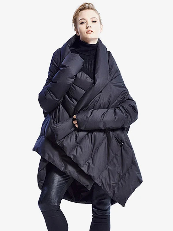 Women's Down Jacket Irregular Duck Down