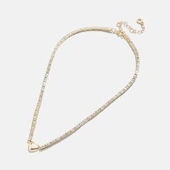 Heart Tennis Necklace - Heart