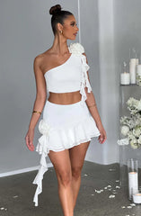 Daina Mini Skirt - Ivory
